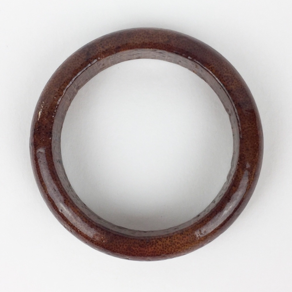 Vintage Classic Boho Wood Bangle bracelet EUC